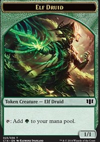 Elf Druid // Beast (4/4) Double-sided Token Elf Druid // Beast (4/4) Double-sided Token